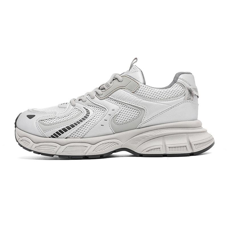 

2025 new summer men s casual shoes breathable mesh dad shoes sports mesh shoes tide increases platform shoes men 44 срібний