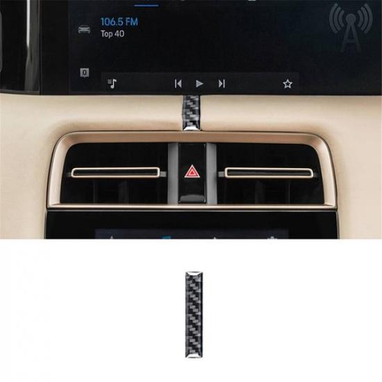 Carbon Fiber Interior Top Of Center Air Vent Cover Trim For Porsche Taycan