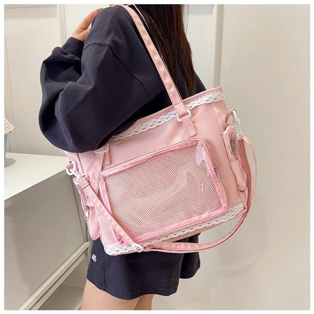 New Sweet And Cute Girls' Ita Bag Y2K Preppy Style Large Capacity Tote Bag Women'S Fashion One-Shoulder Cross-Body Bag Dolls Bag