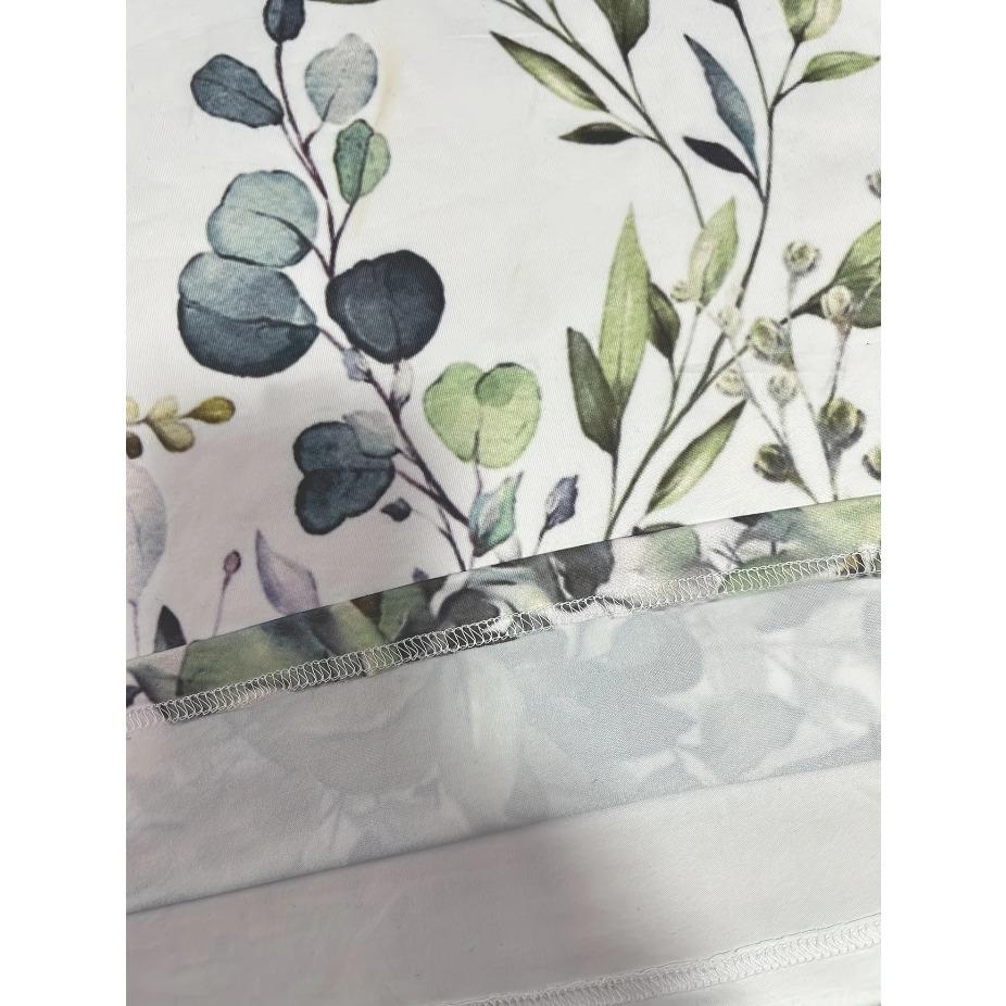 Vibrant Floral Print Short Sleeve V Neck T-Shirt - Women's Leisure T-Shirts for Spring & Summer - Comfortable,