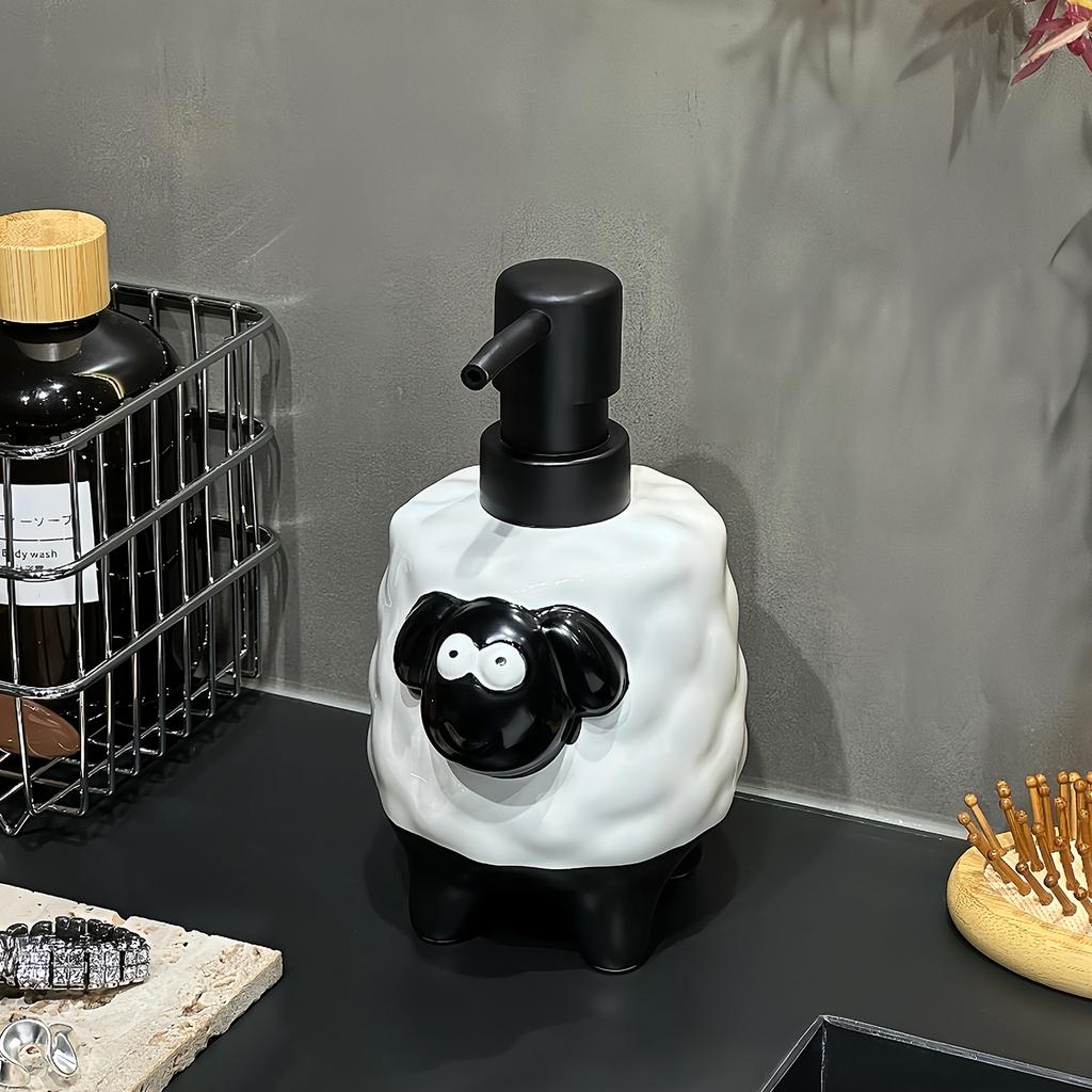 Soap Dispenser Cartoon Lamb Hand Sanitizer Bottle Shower Gel Dispenser Bottle Press Bottle Ceramic Shower Shampoo Dispenser