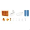 Cute Dollhouse Furniture Set 1/12 Accessories Assemble Miniature Model Parent Child Interaction