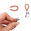5Pcs Towel Hanging Clips Metal Clip On Hooks Loops Hand Towel Hangers Hanging Clothes Pegs Kitchen Bathroom Organizer