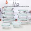 Heat-Resistant Transparent Glass Lunch Box Bento Container with Sealed Lid
