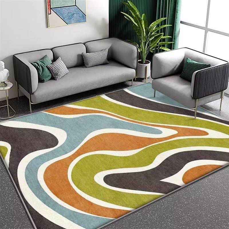 Plant Flower Carpet Living Room Coffee Table Mat Household Bedroom Bedside Carpet Bathroom Soft Foot Pad