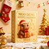 Moo Deng Advent Calendar 2025 24 Days Christmas Countdown with Acrylic Hippo Ornaments Surprise Gifts for Children And Adults