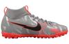 Nike Mercurial Superfly 7 Abriebfest Abriebfest Mittelhoch Kinderfußballschuhe Silber Grau Pink Kinder AT8143-906