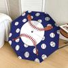 1pc Baseball Pattern with Bats and Balls Umbrella with Plastic Handle,Suitable for All Seasons Home Travel Outdoor UmbrellaDD071