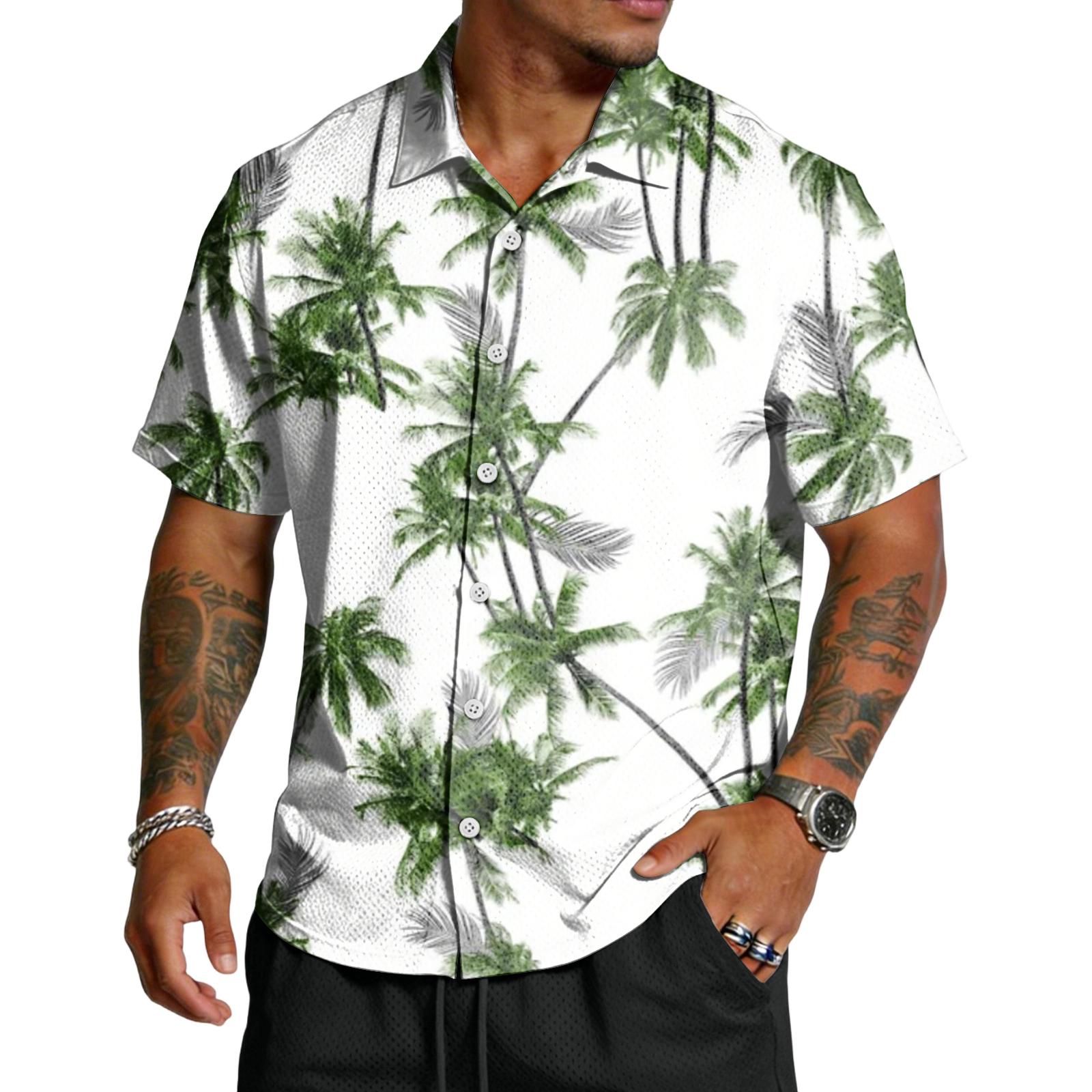 

Men s Casual Lightweight Breathable Short-Sleeve Shirt L