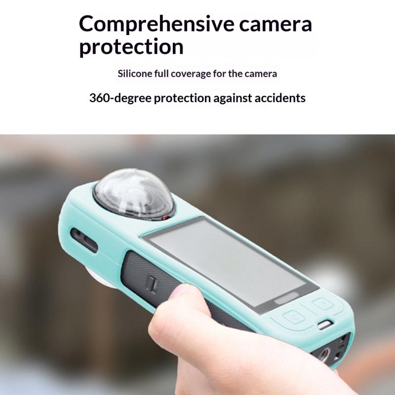 Shockproof Silicone Protective Cover For X5 Action Cameras Case Shell AntiScratch Resistance Design Easy Installation