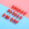50pcs16/22mm Snowman Red Nose Craft DIY Doll nose Plastic Santa Claus Nose for Sewing Crafting Doll Puppet Stuffed Plush Animals