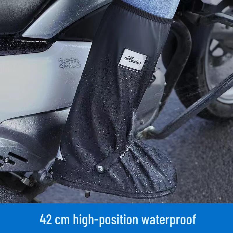 SPACEXPERT Waterproof High-Top Rain Shoe Covers