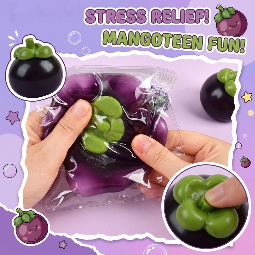 Slow Rebound Pressure Relief Stress Relief Toy Soft PU Foam Fruit Shape Squeeze Toy for Hand Exercise and Relaxation