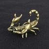 Vintage Desktop Decorations Pen Holder Crafts Solid Brass Pen Stand Crab/Scorpion/Lobster Shaped Animal Miniatures Gifts
