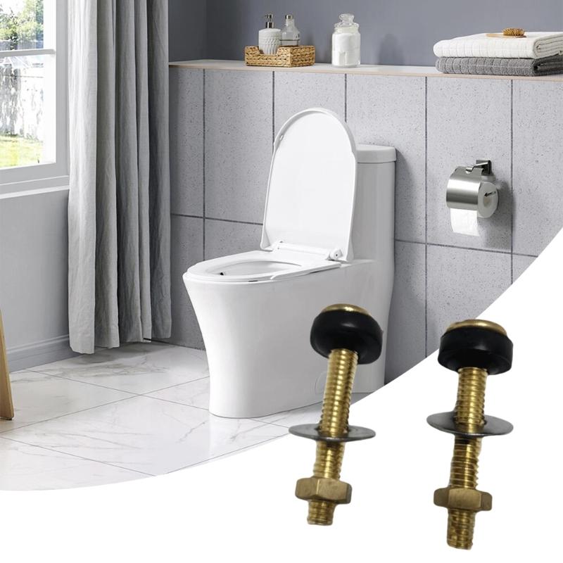 Heavy Duty Split Toilet Tank Fastener Set with Rustproof Secure Sealing Gasket Toilet Tank Mounting for Split Toilet Use