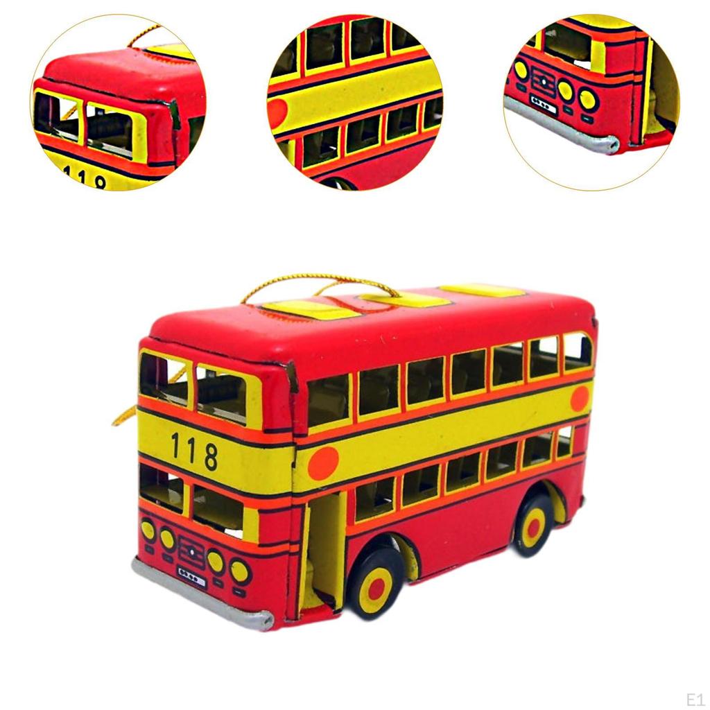 Nostalgic Iron Toy Collectible Personalized Holiday Hanging Decor Stable Professional Christmas Tin