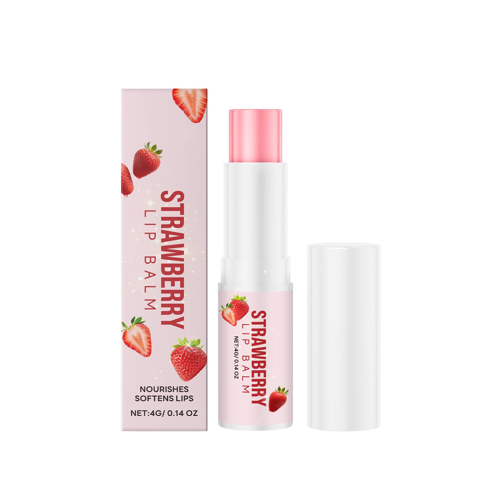 Strawberry Lip Balm, Nourishing Lip Balm, -chapping Moisturizing Lip Balm (1 Tube) белый