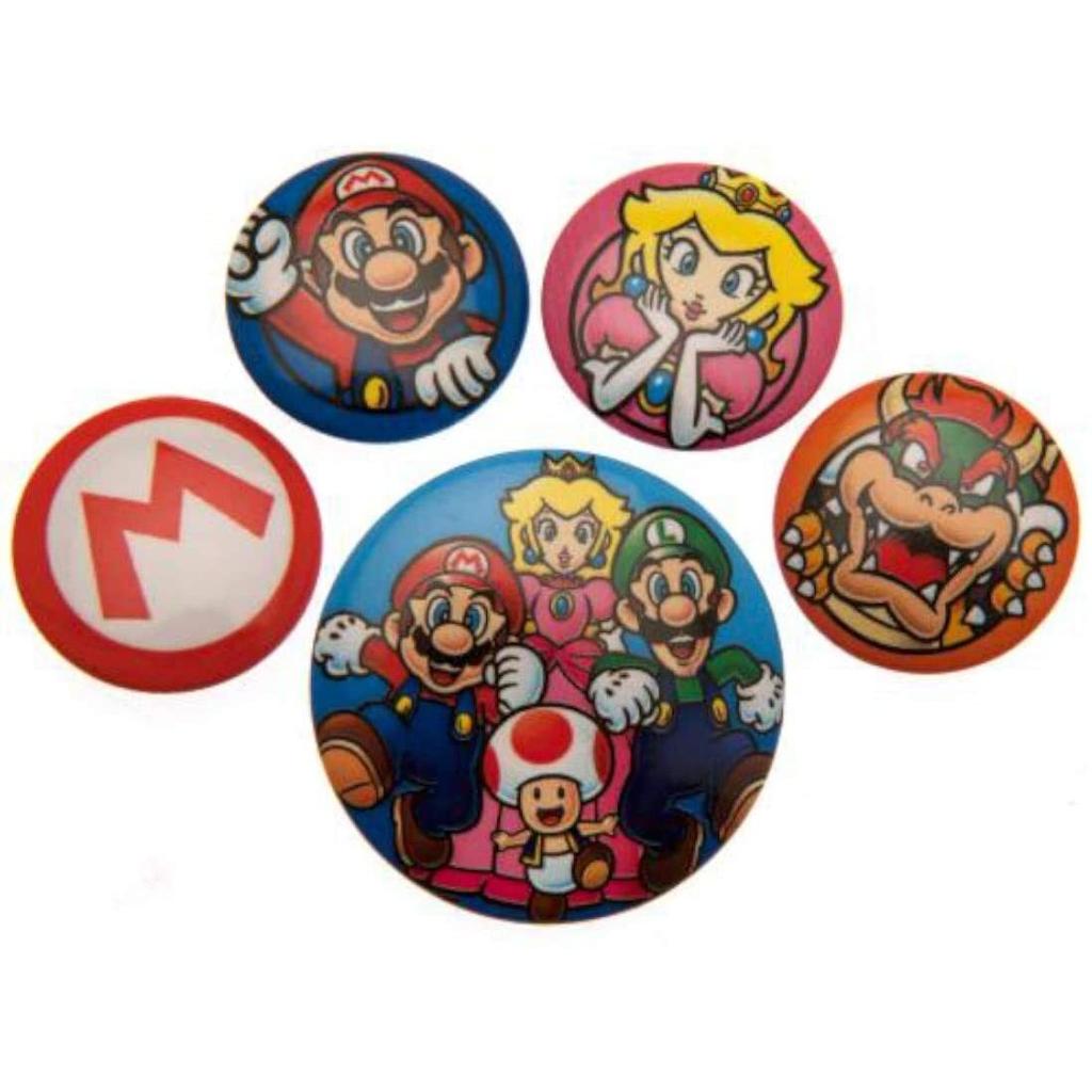 Super Mario Badge Set (Pack of 5)