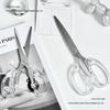Transparent Minimalist Stainless Steel DIY Scissors for Students and Art Projects
