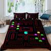 The Pac-Man Children's Educational Play Print Bedding Set—which Includes a Duvet Cover and Two Pillowcases—is the Perfect Holida