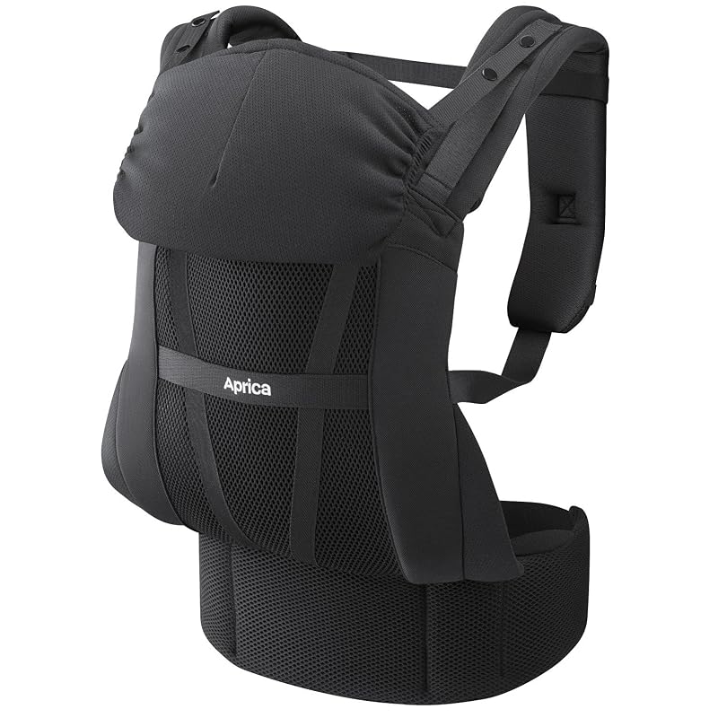 Aprica Colanhug Light Baby Carrier, suitable for newborns from 0 to 36 months, 5-way carrying (black) 39387