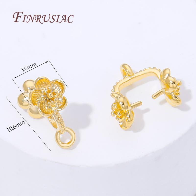 18K Gold Plated Pendants Pinch Clip Bail Clasp,Pendant Bail Connnector For Jewelry Making Supplies,DIY Necklace Accessorie