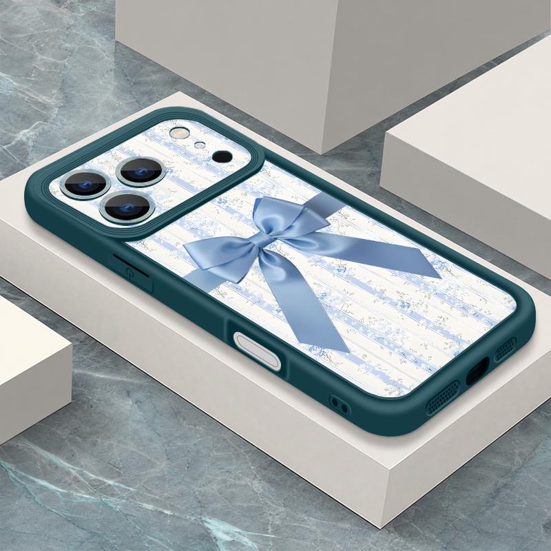 Bowknots Print Phone Case For iPhone 17 Pro Max Shockproof Bumper Soft Cover For iPhone 16 15 14 13 Pro Max 16E 17E