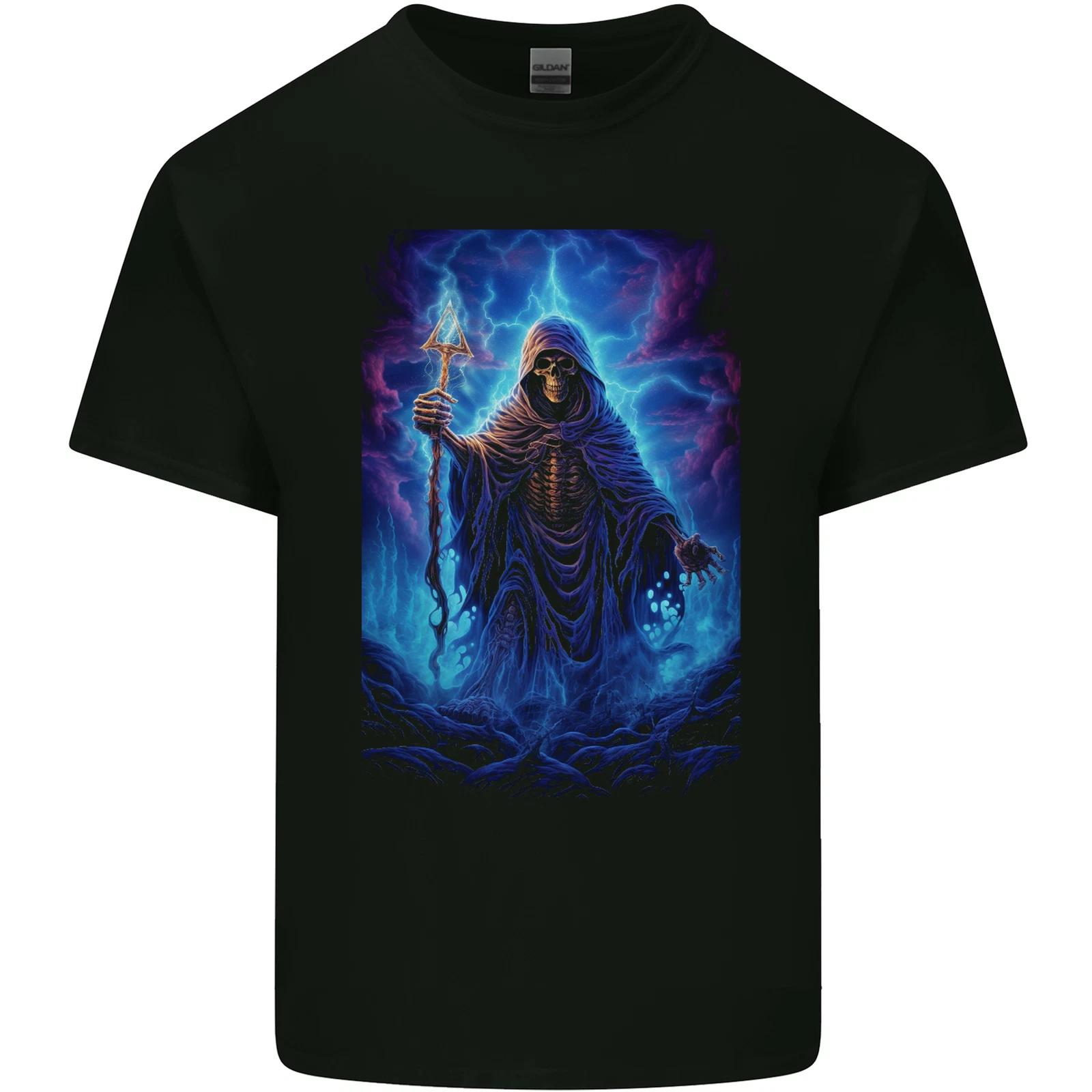 Grim Reaper Domain Kids T-Shirt Childrens L