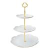 Ruhan Light Luxury Ceramic Crown Fruit Plate