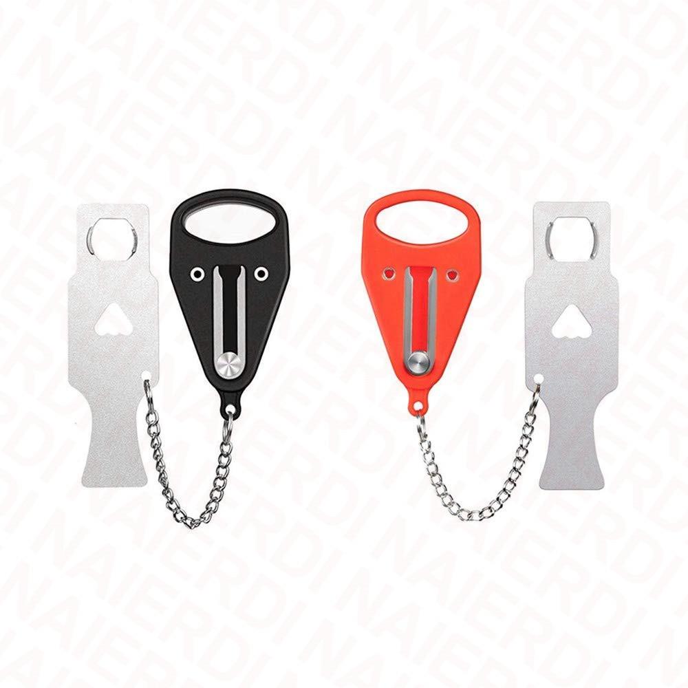 NAIERDI Portable Door Lock Safety Latch Metal Lock Anti Theft Security Lock Great for Travel Dormitory,Airbnb,Hotel,Home, Motel