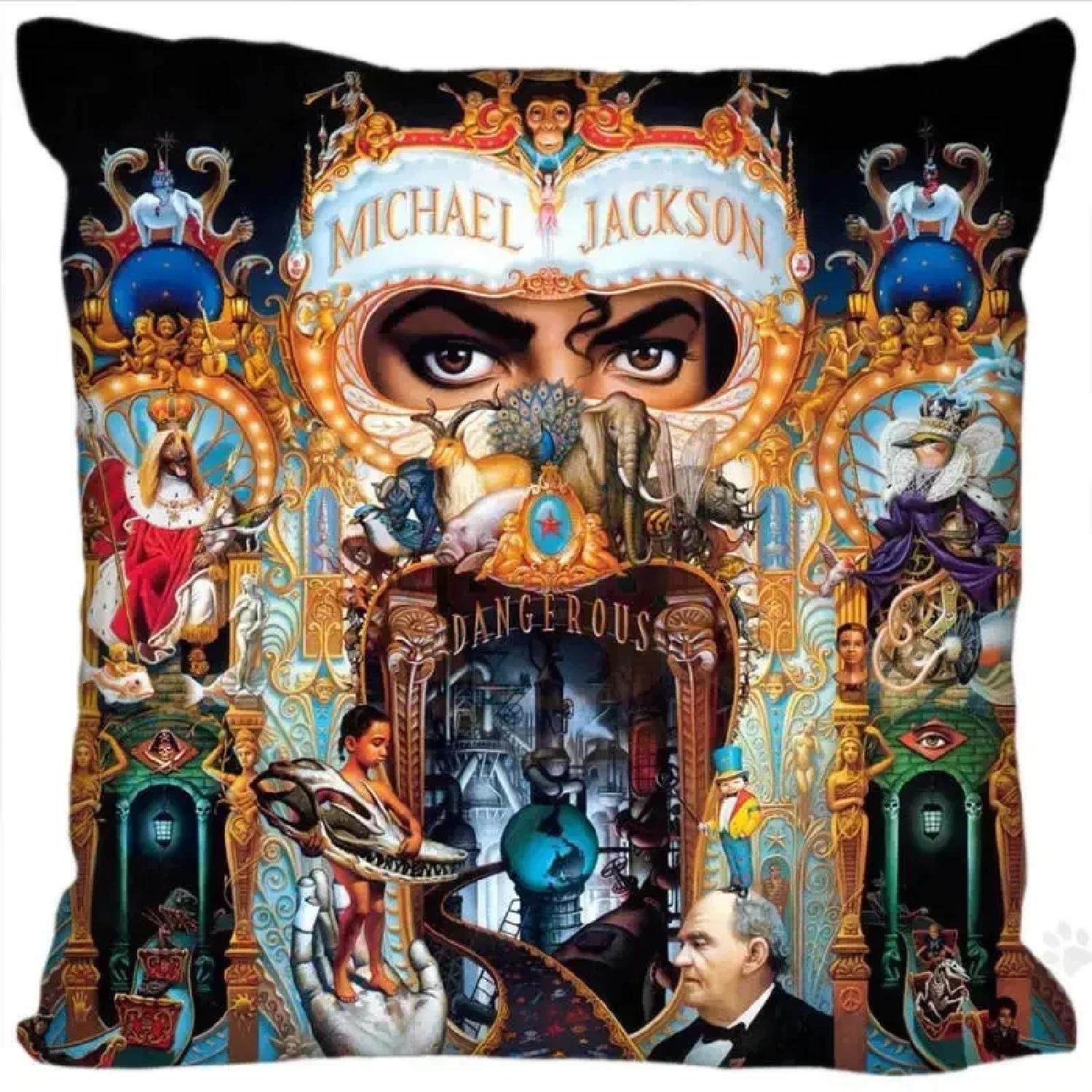 

Custom Super Star Michael Jackson Square Pillowcases zipper Fashion Custom Pillow Case Drop Shipping,(1) 66x66cm