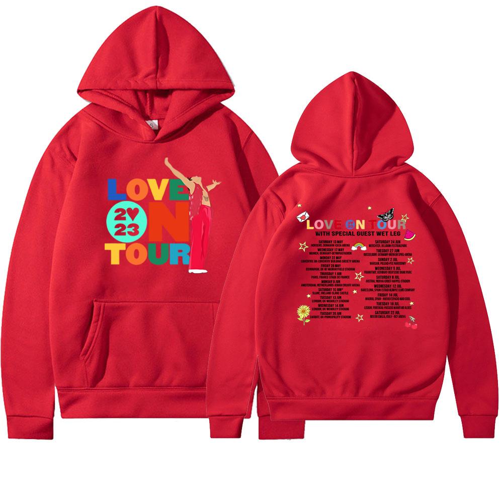 Sudadera con capucha unisex retro Love on Tour 2023 con diseño estampado en la parte delantera y trasera Sudadera con capucha gráfica HS Love on Tour As It Was Y2k Sudadera con capucha de moda