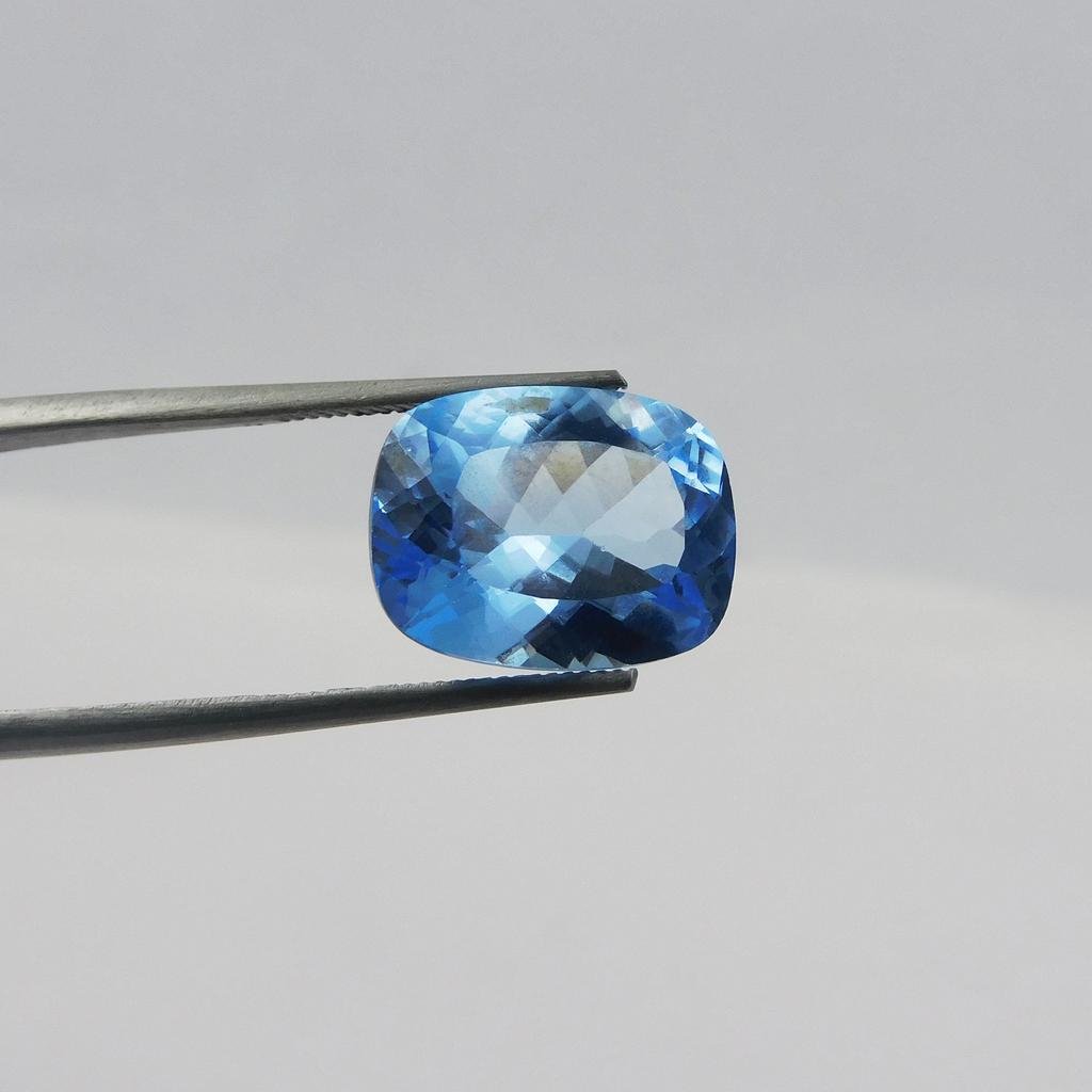 CERTIFIED 7.65 Ct Cushion Shape NATURAL Loose Gemstone Blue Color Sapphire P-1132-S