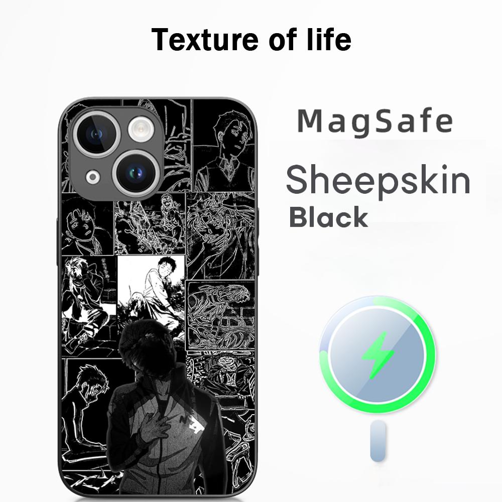 Coque de téléphone motif anime classique fille mignonne Re zero Pour iPhone 17 16 15 14 13 12 Plus Pro Max Haut de gamme Luxe Magsafe Peau de mouton