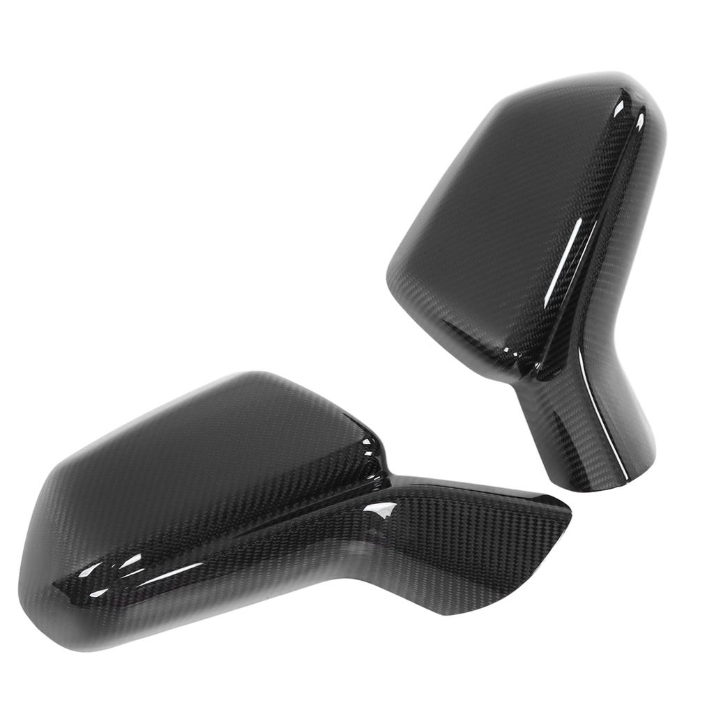 2Pcs Set Carbon Fiber Rearview Side Mirror Cover Replacement for Chevy Camaro 2015‑2021