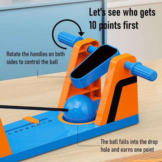 2 Players Volley Shot Toy Hand-eye Coordination Reaction Focus Training Football Basketball Shot Board Game Kids Interactive Desk Toy