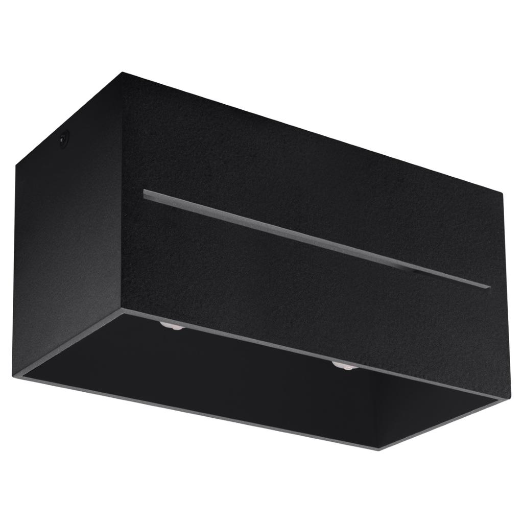 Plafon Lobo 2 G9 Czarny Alu Sollux Sl.0384
