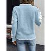 Pull pour Femmes Hiver Col V Pull Épais Chaud Tricoté Extensible Manches Longues Oversize Pull Tops