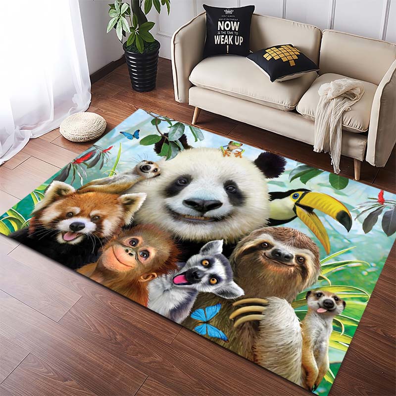 

Garden Cute Kittens Area Rug, Cat Lover Decor Mat 40x60cm( 15x23in )