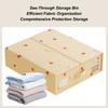 Sheet Storage Box Sheet Storage Organizer Bedding Holder Large Containers Bins for Bedroom Closet Underbed Dorm Apartment Moving