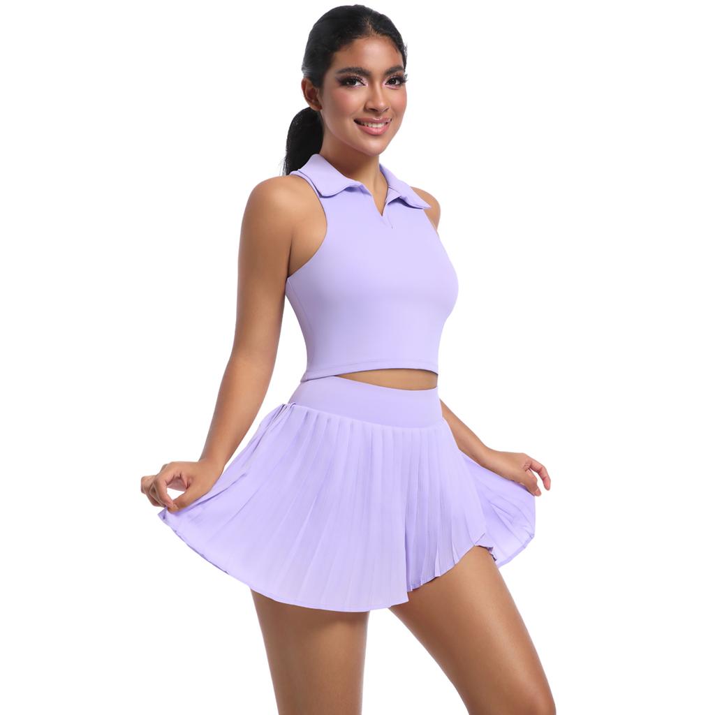 Nessaj Yoga Set Mit Porckets Frauen Workout Kleidung Hohe Taille Kleid Shorts Ärmellose Weste Fitness