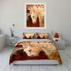 Golden Horse with Feathers. Bedding Sets Duvet Cover Sets Duvet Covers Pillowcases(1 * Duvet Cover 2 * Pillowcases, Without Duvet Insert)