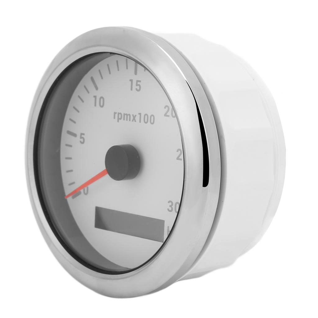85mm Pointer Tachometer 03000rpm   7 Color Backlight for Car Boat Engine Generator 932V