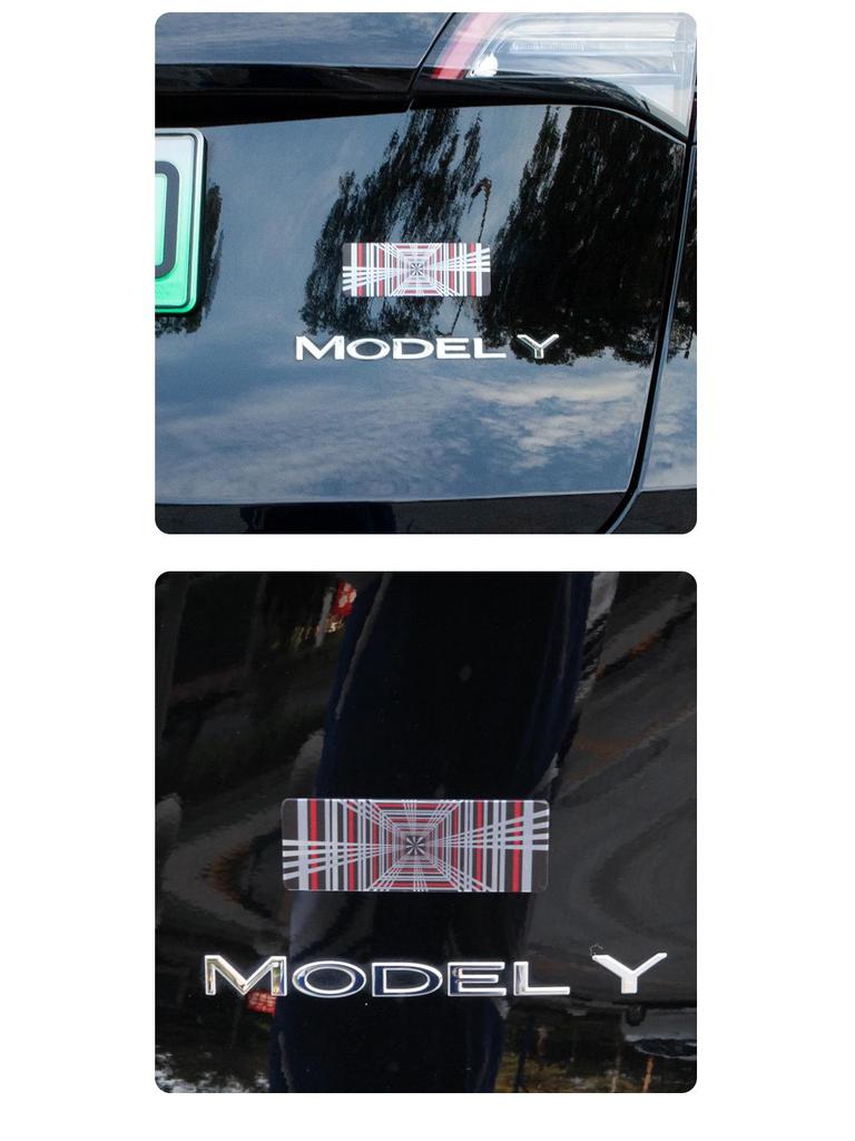 Tesla Model 3/3+/Y/S/X Rear Tail Logo 3D Sticker Modification Accessory