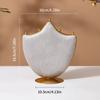 1Pc Crown Shaped Jewelry Holder with Metal Base Ideal for Vanity Countertop Boutique Showcase Jewelry Necklace Display Holder