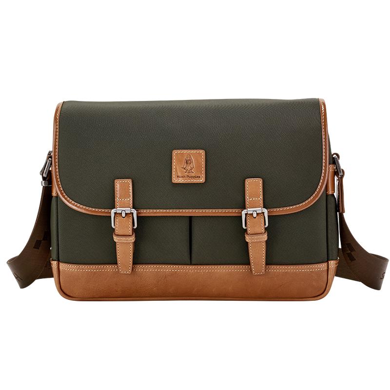 Мужская винтажная кожаная сумка через плечо Hush Puppies