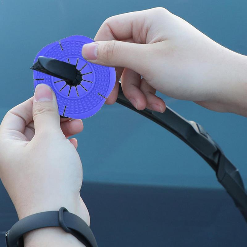 Car Windshield Wiper Hole Protective Cover Arm Hole Cover Soft Windshield Sleeve Protective Auto Windshield Wiper Arm Hole Pad