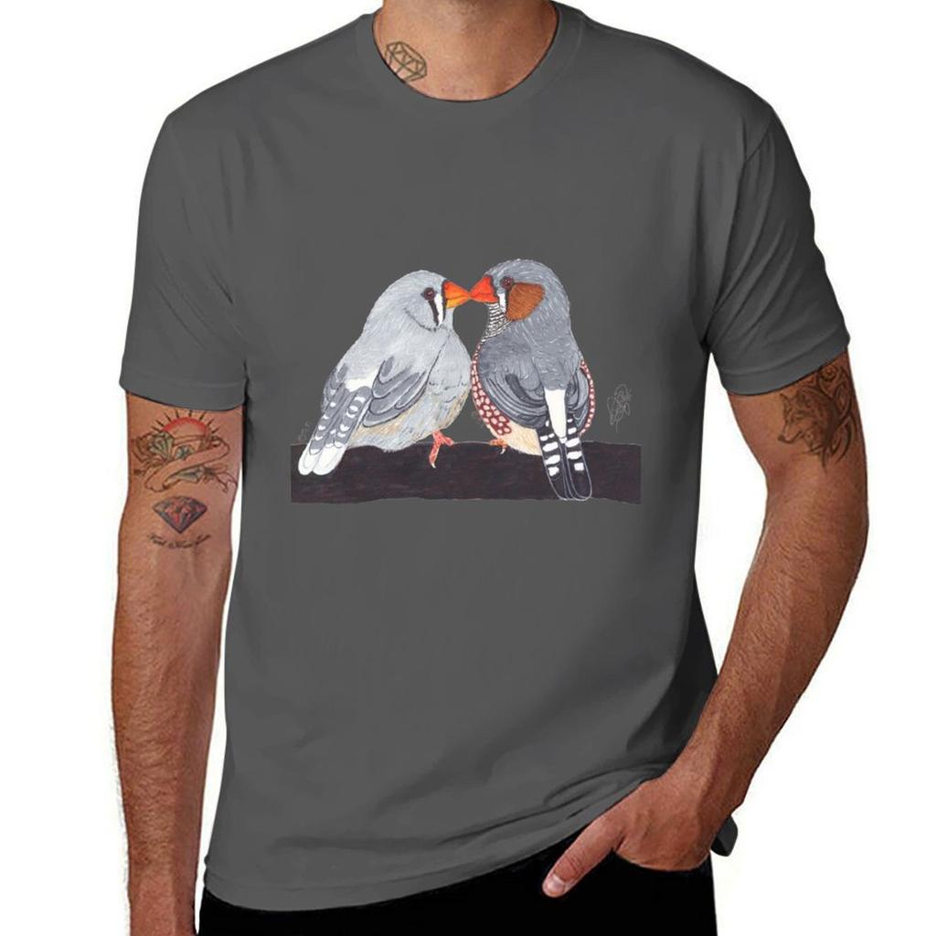 Zebra Finch Tshirt Basic Solid Color Short Sleeve Tshirt