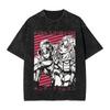 Washed Tee Anime Jojo s Bizarre Adventure Joseph Joestar Kira Killer Tshirt Men Manga Vintage Tshirts Harajuku Washed Cotton T Shirt oversize5
