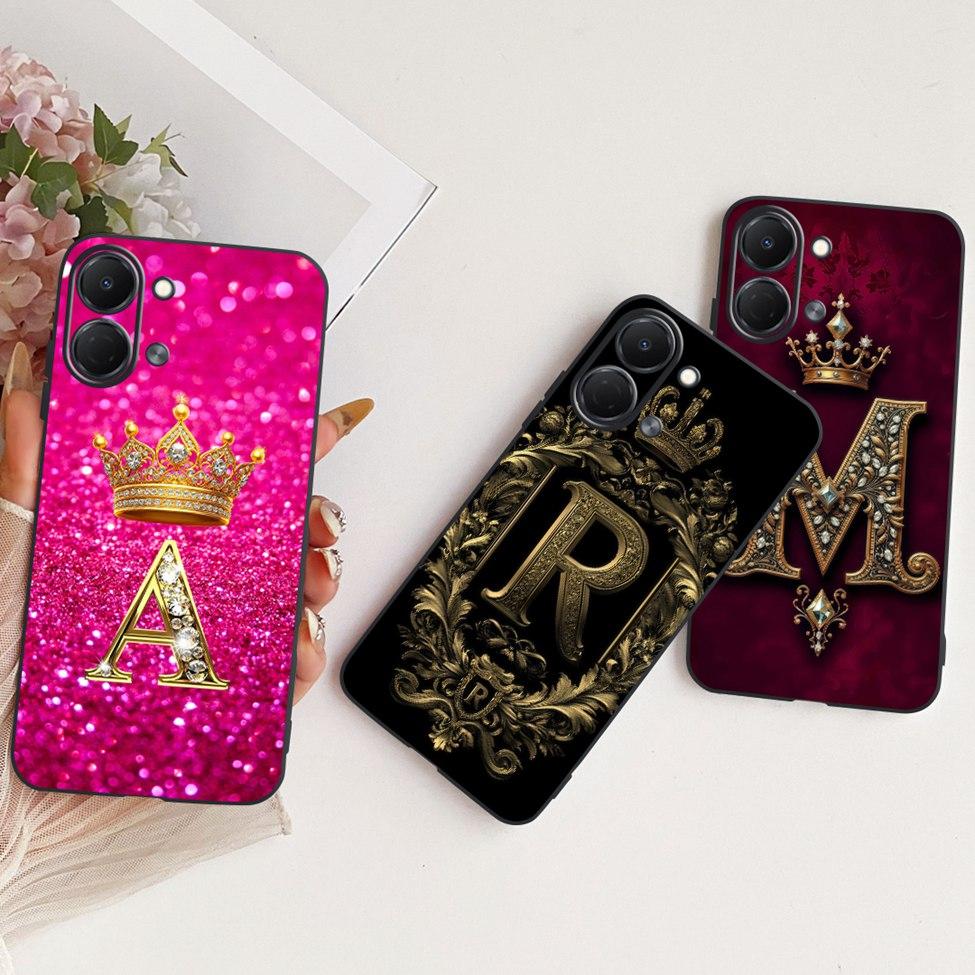 Phone Case For Tecno Spark Go 3 Cover Silicone Luxury Letters Crown Soft Funda For Techno Spark Go 3 KN3 Casing
